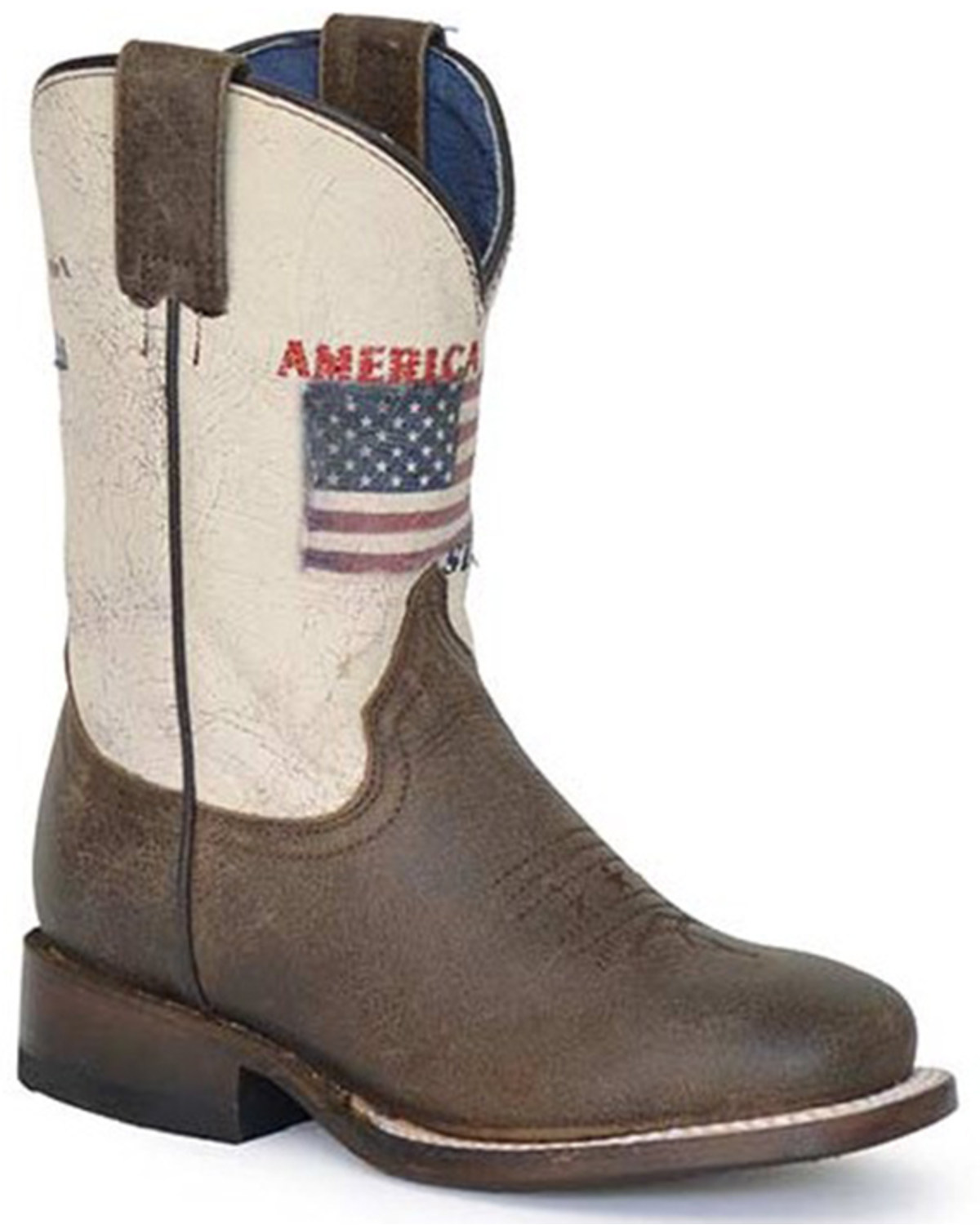 Roper Boys' American Strong Western Boots - Broad Square Toe