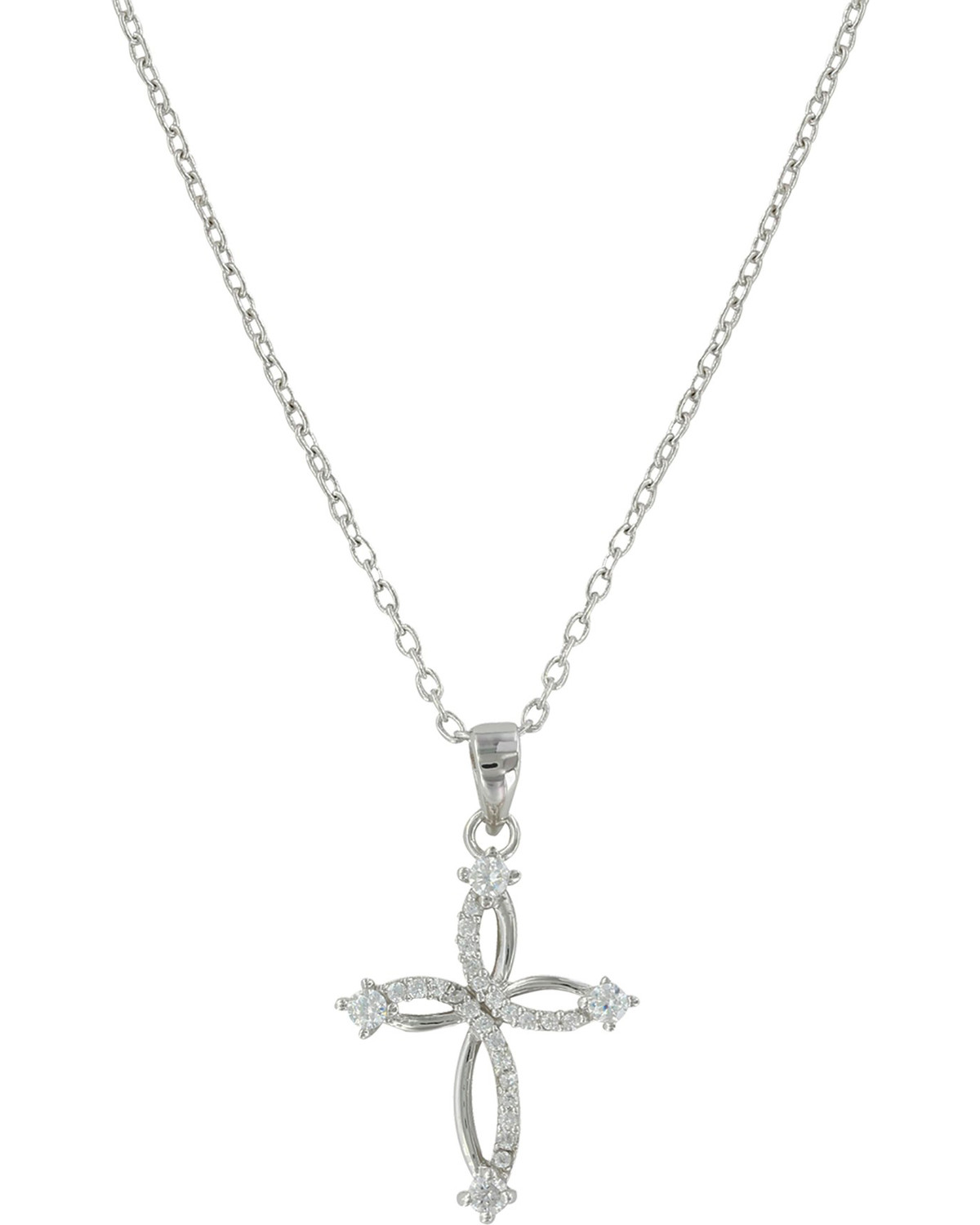 Montana Silversmiths Women's Silver Tangled Arms Cross Necklace