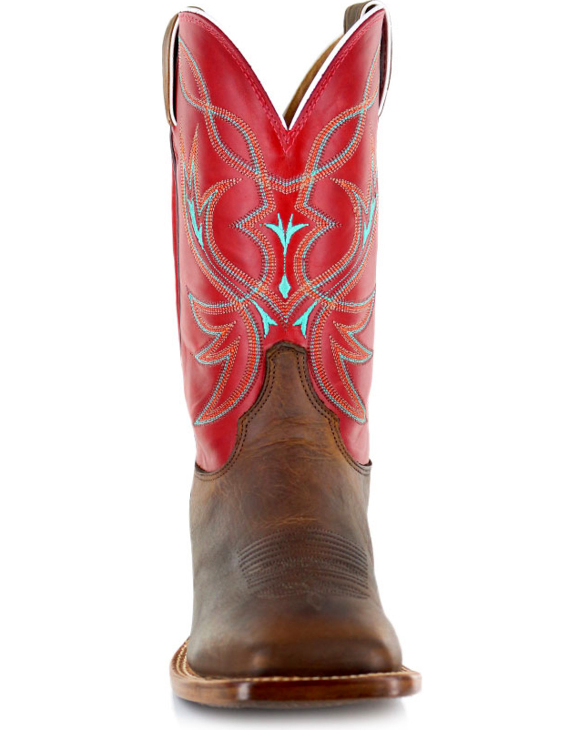 red square toe boots
