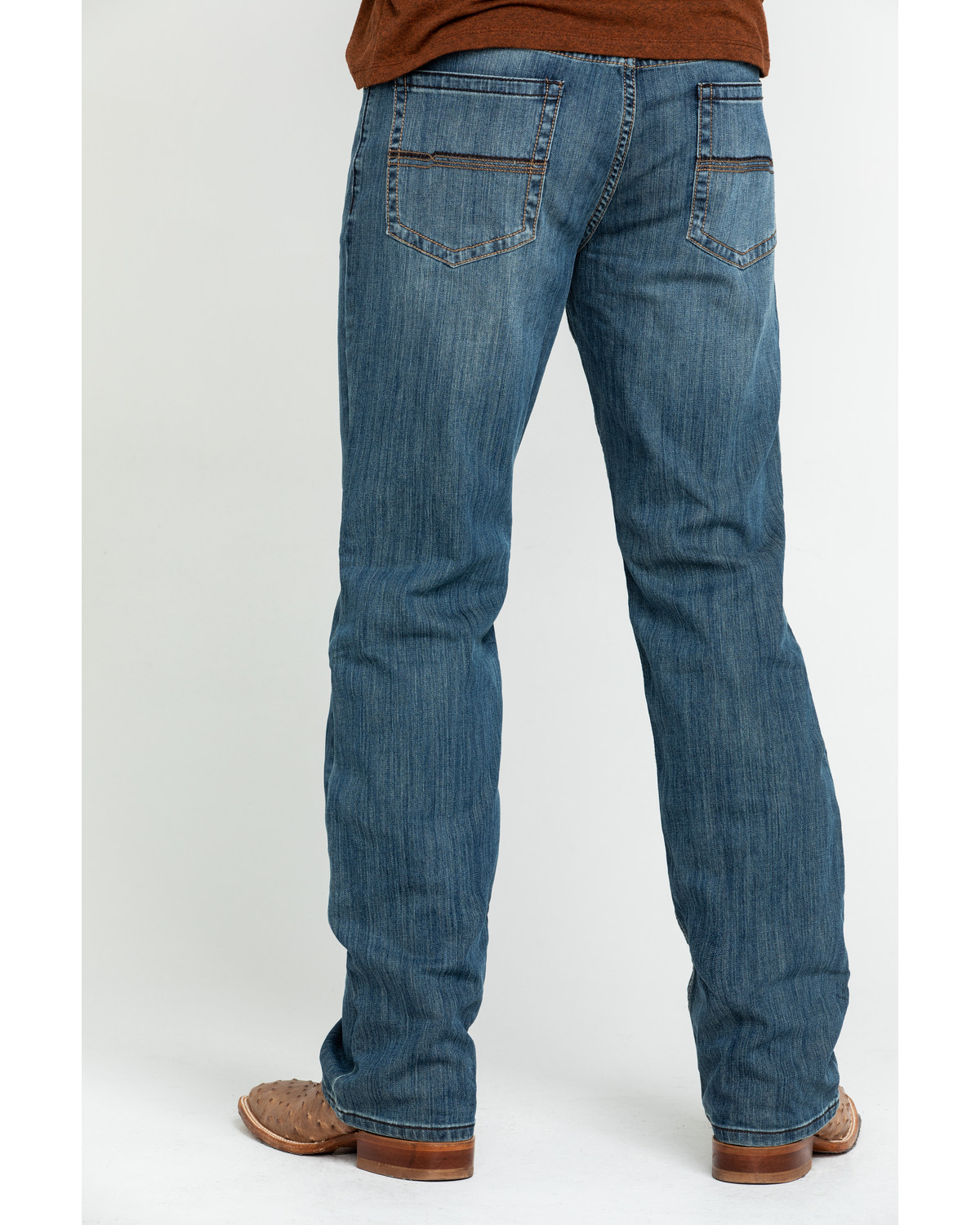 Cody James Men's Bozeman Medium Wash Slim Bootcut Stretch Denim Jeans