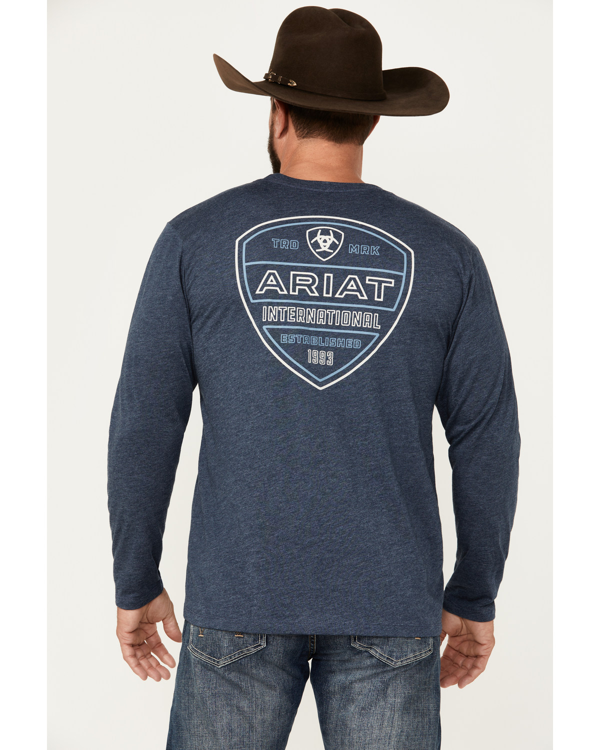 Ariat Men's Crestline Logo Long Sleeve Graphic T-Shirt