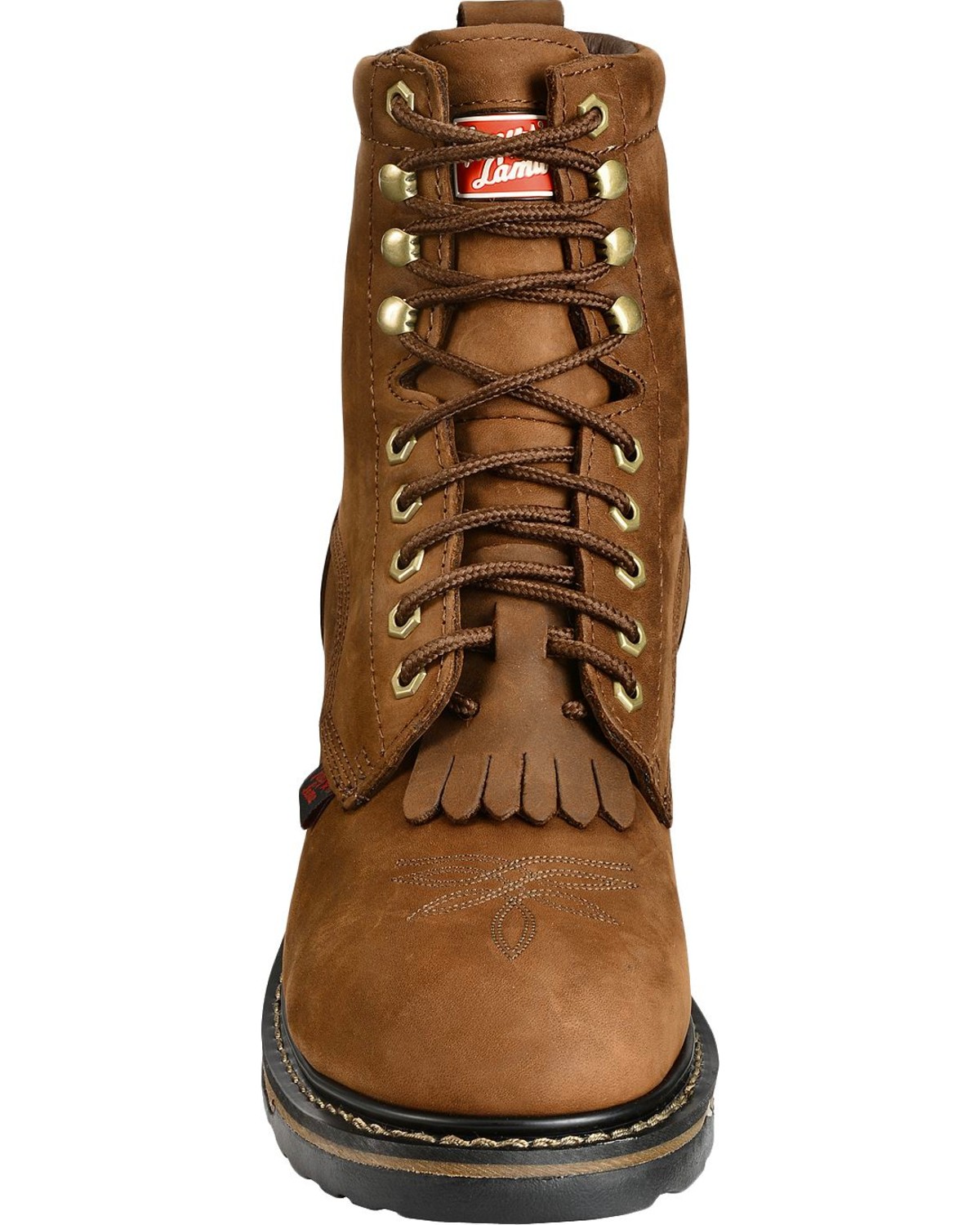 tony lama square toe lace up boots