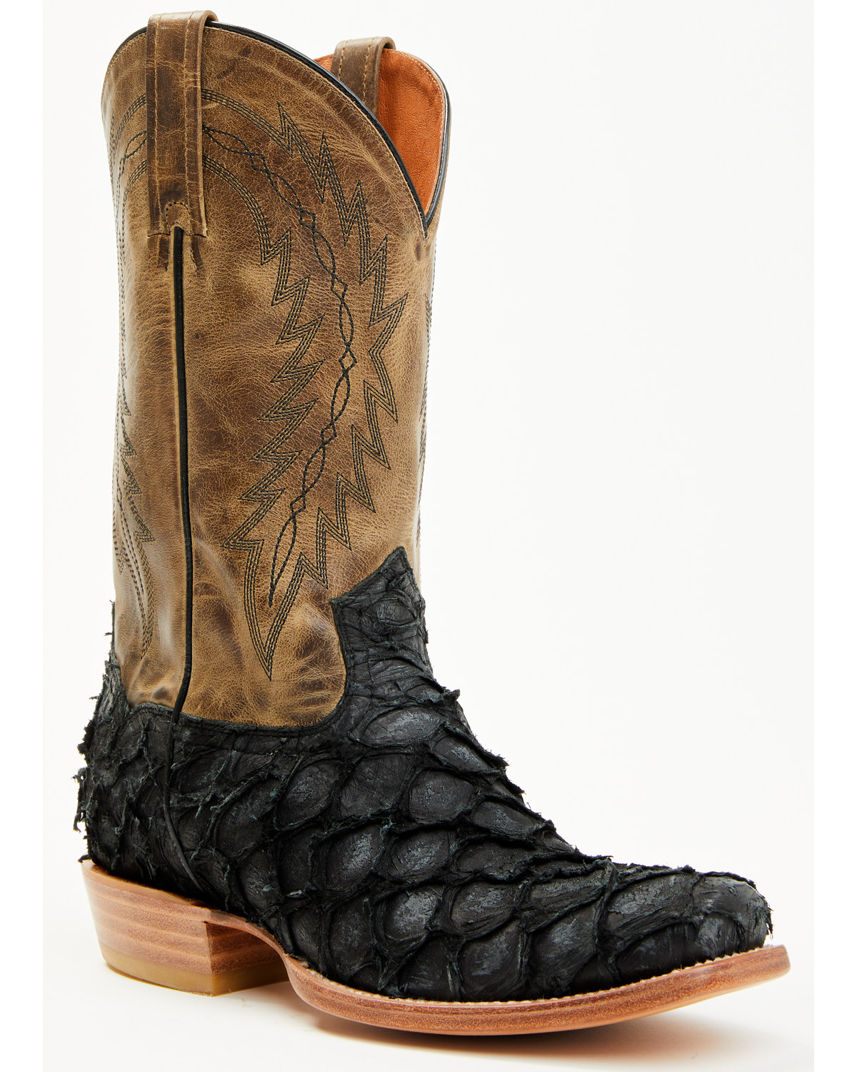 Cody James Men's Vaqueras Exotic Pirarucu Western Boots - Square Toe