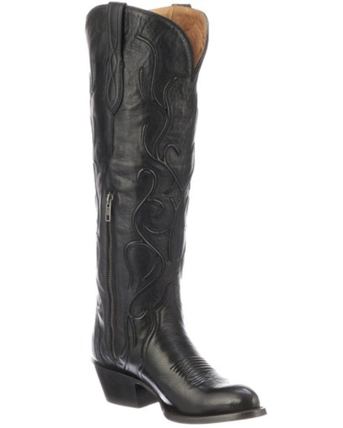 round toe western boot womens