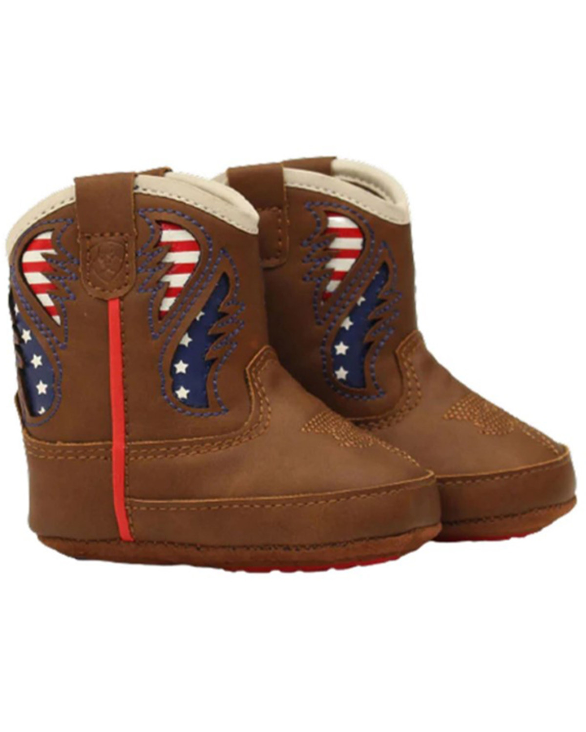 Ariat Infant-Boys' Lil Stomper George USA Flag Western Boots