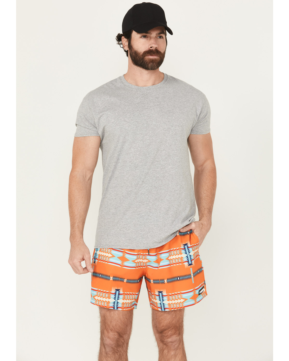 Panhandle Men's Southwestern Print Stretch Board Shorts