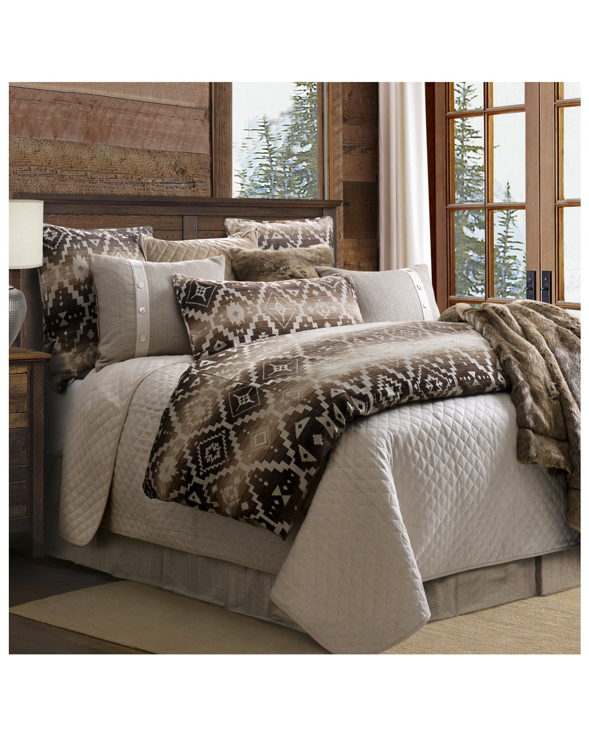 Hiend Accents Super King Chalet Aztec Comforter Set Boot Barn