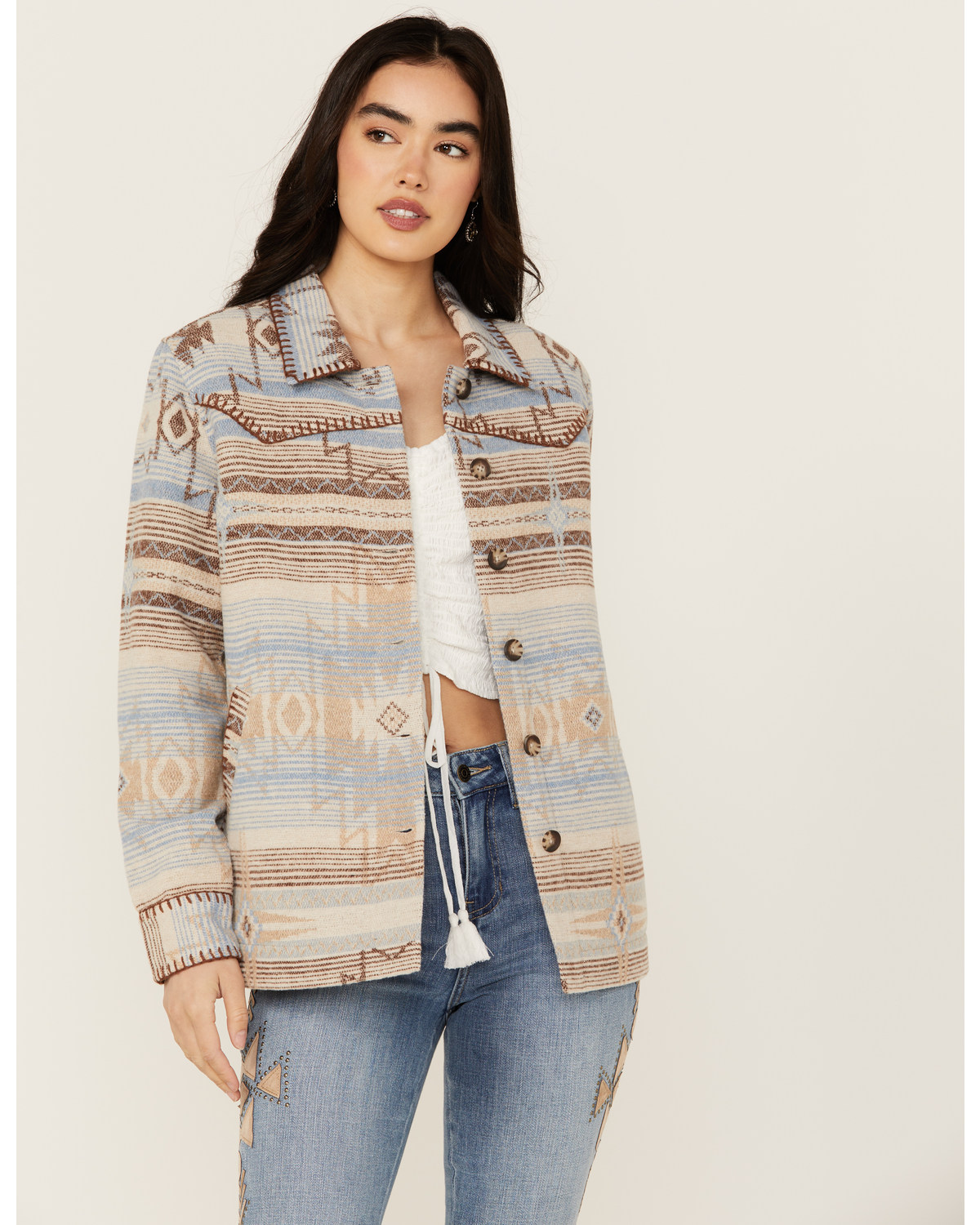 Idyllwind Women's Hickorydale Southwestern Print Shacket