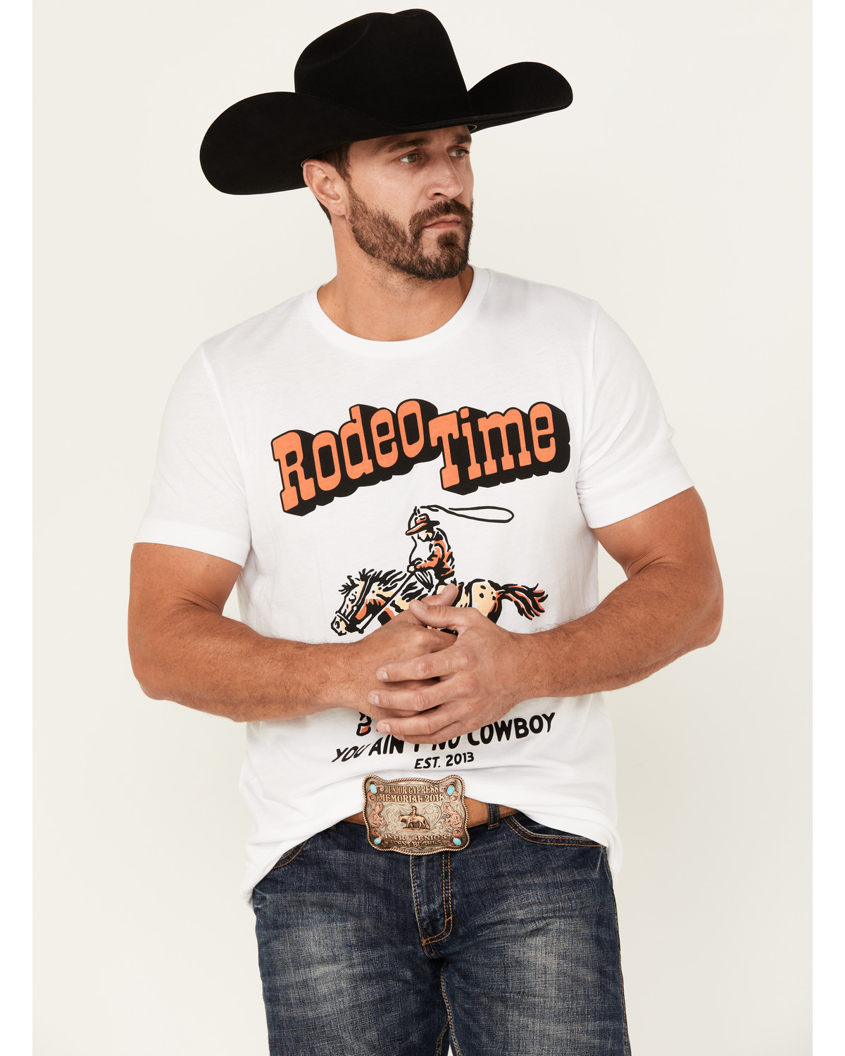 Rodeo Time Men's Ropin' Short Sleeve Graphic T-Shirt