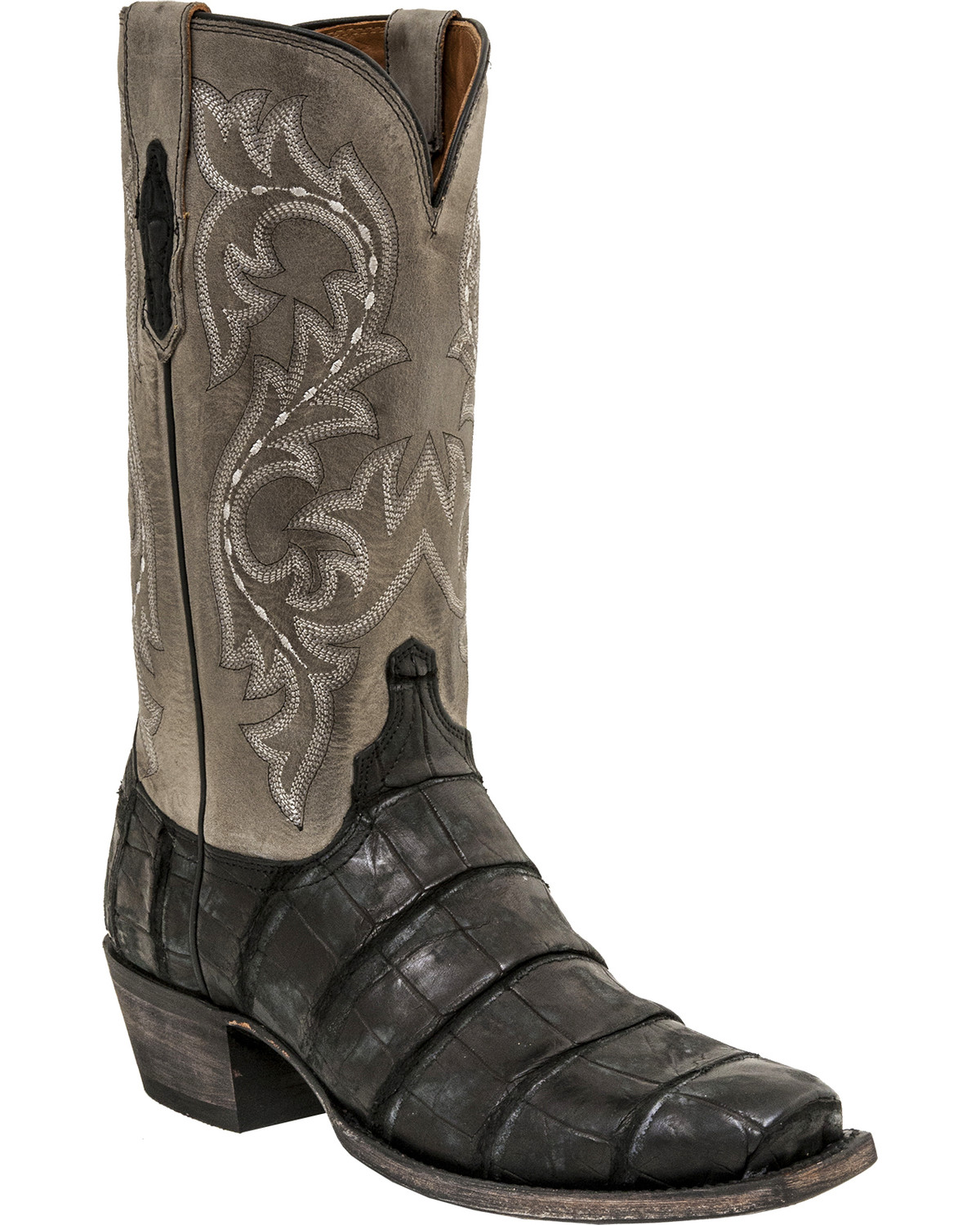 Lucchese Men s Handmade Burke Alligator Western Boots Square Toe Boot Barn in Tustin CA