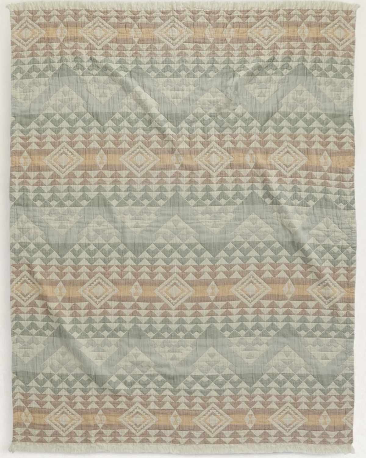 Pendleton Highland Peak Fringed Cotton Throw Blanket