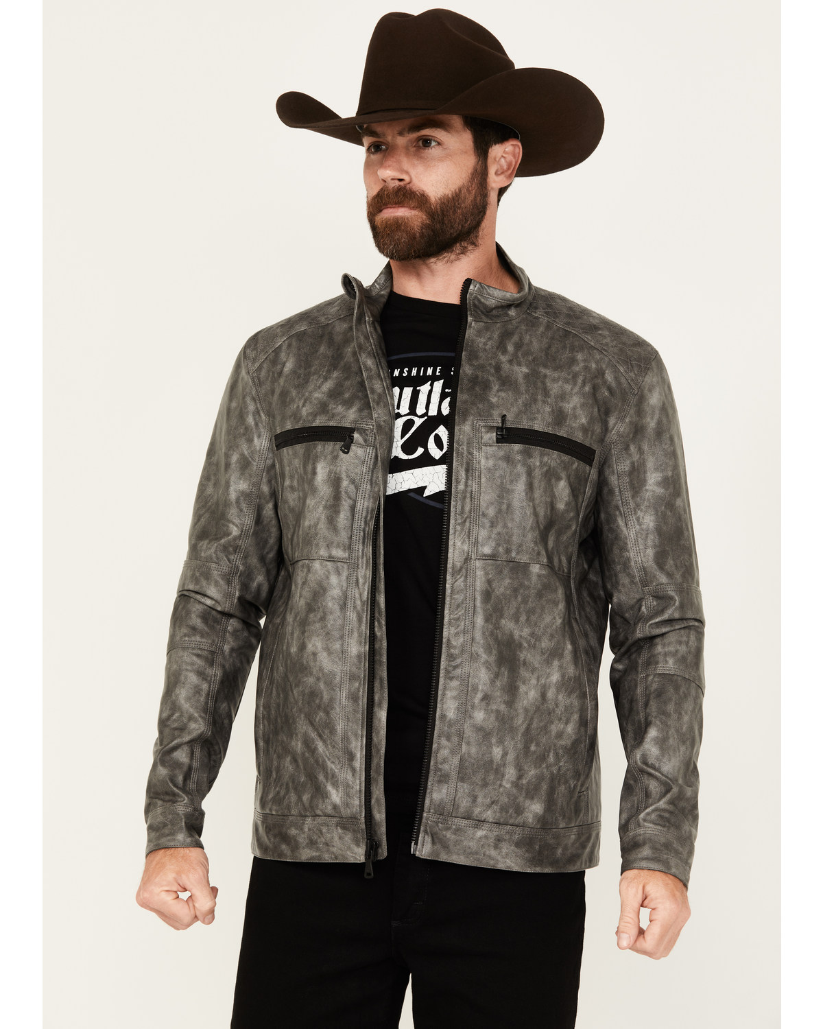 Cody James Men's Backwoods 2.0 Leather Jacket - Tall