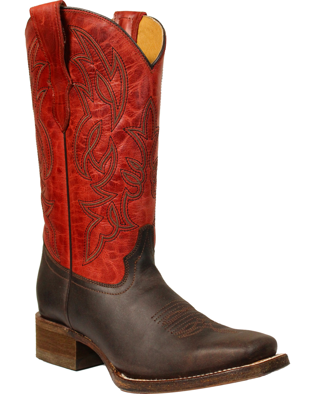 red cowboy boots