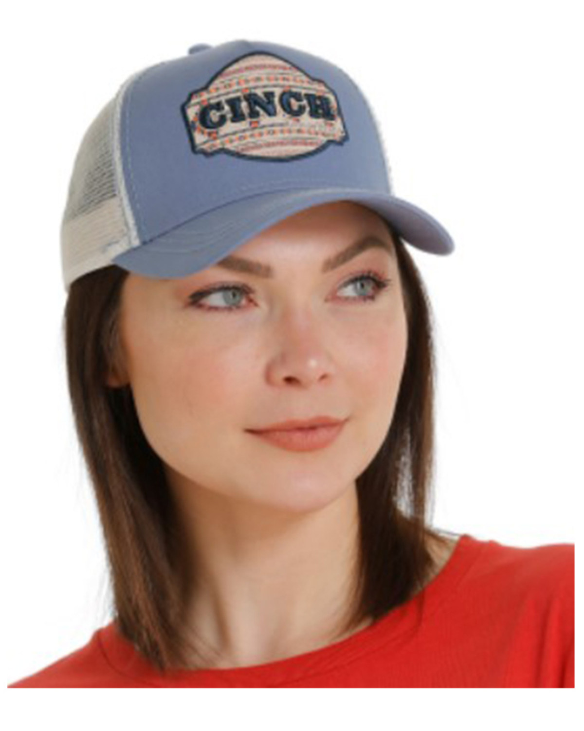 Cinch Women's Southwestern Print Logo Patch Ball Cap