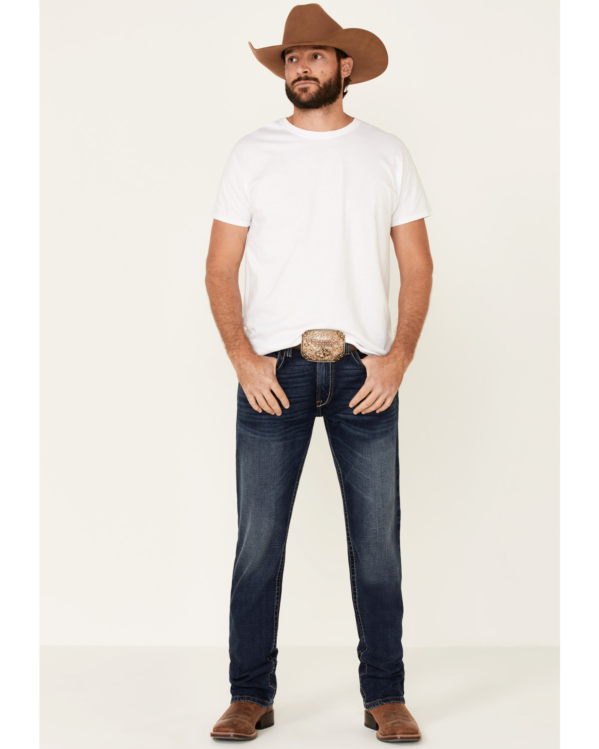 Ariat Men's M4 Denali Malone Dark Stretch Stackable Relaxed Straight Jeans