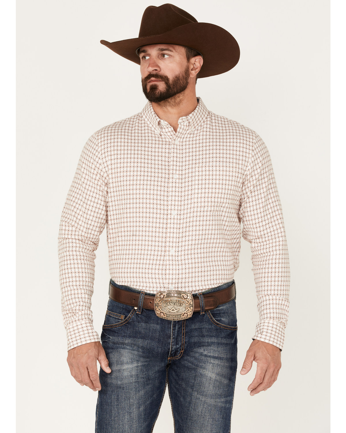 Cody James Men's Getaway Check Button-Down Western Shirt