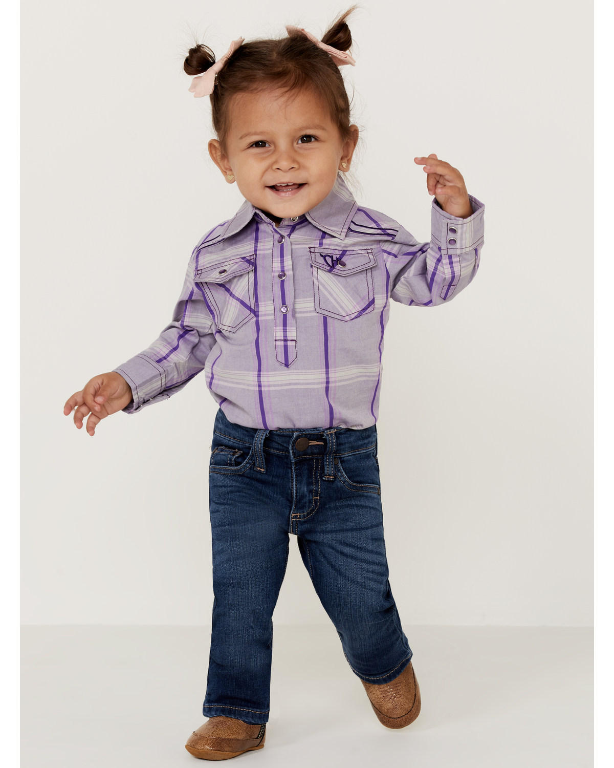 Wrangler Toddler Girls' Western 5 Pocket Skinny Jeans