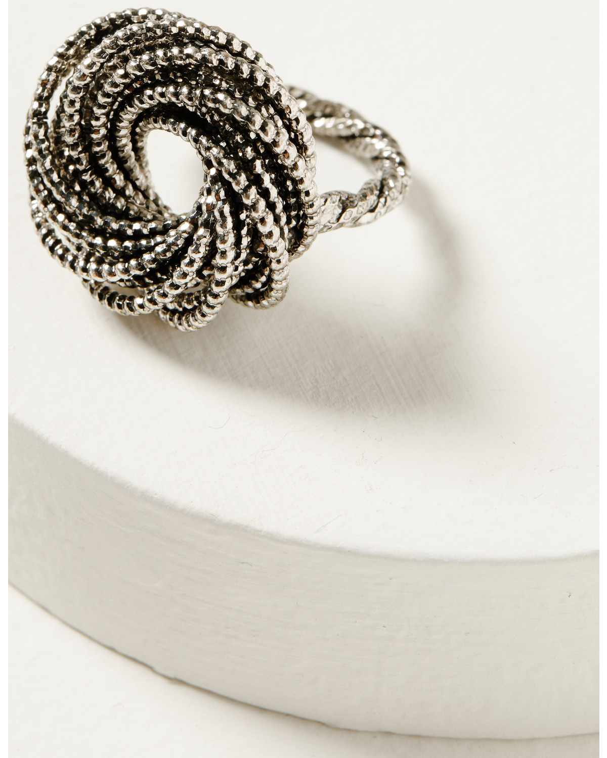 Shyanne Women's Soleil Silver Rope Statement Ring