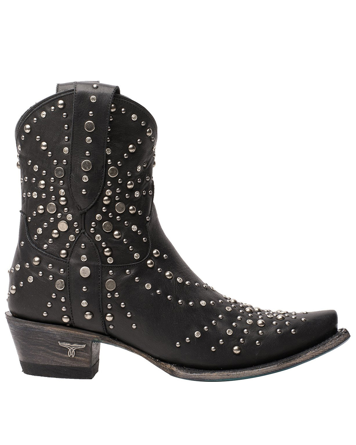 womens black western booties
