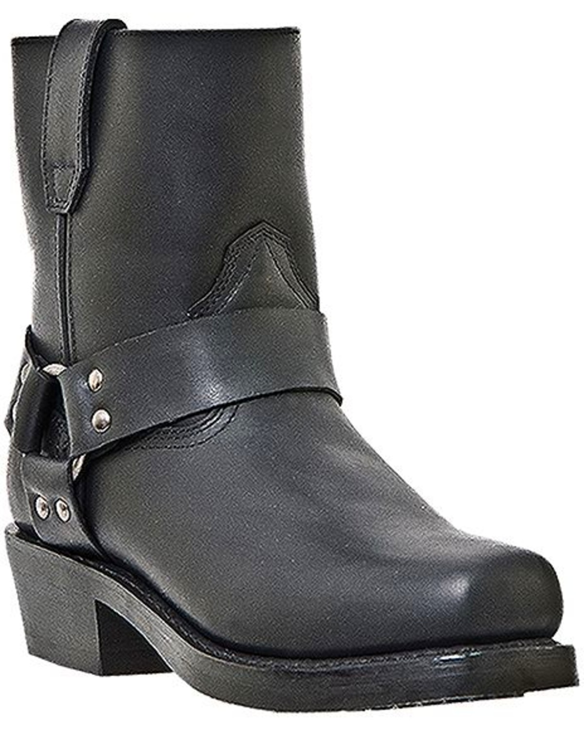 Dingo Rev Up Zipper Motorcycle Boots - Square Toe