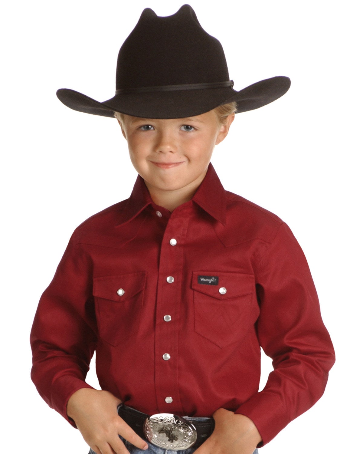 Wrangler Boys' Red Western Shirt - 2-20 
