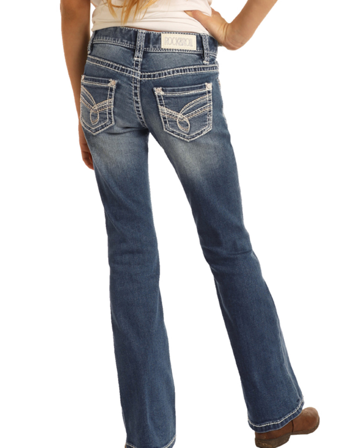 Rock \u0026 Roll Denim Girls' Medium Vintage 