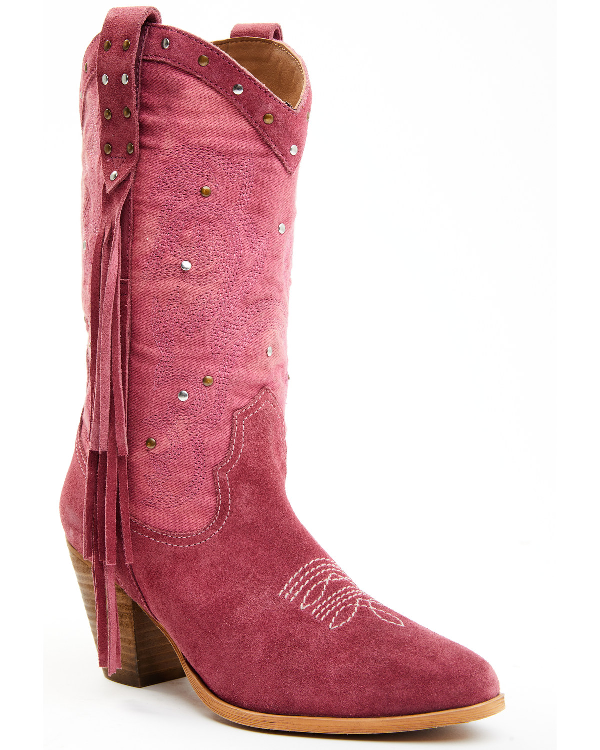 Idyllwind Women's Sashay Fringe Studded Leather Western Boots - Pointed Toe