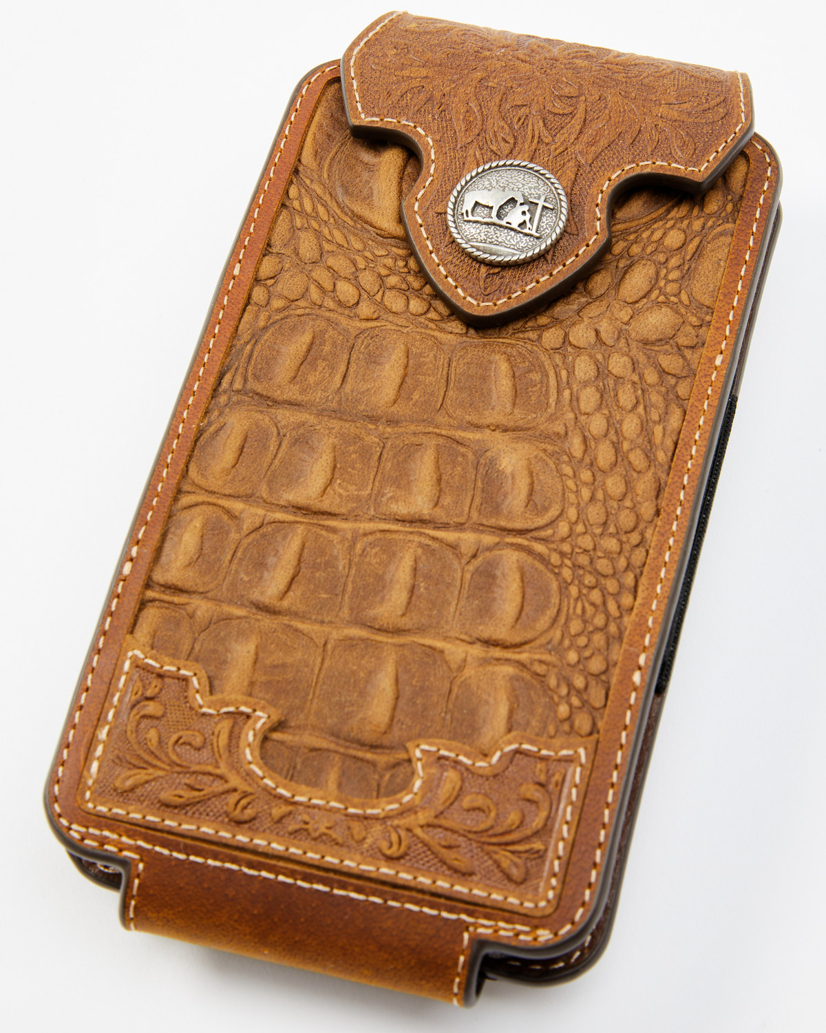 Cody James Men's Crocodile Embossed Cell Phone Case