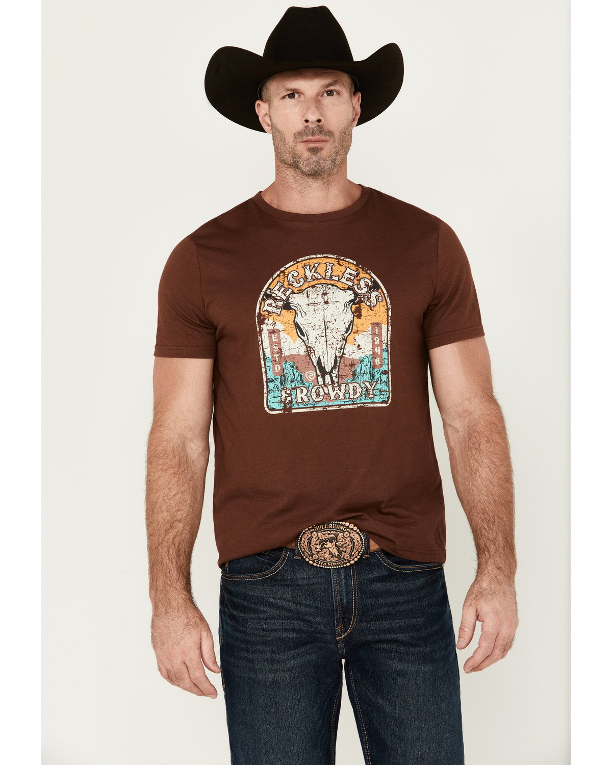 Rock & Roll Denim Men's Boot Barn Exclusive Reckless Rowdy Short Sleeve Graphic T-Shirt