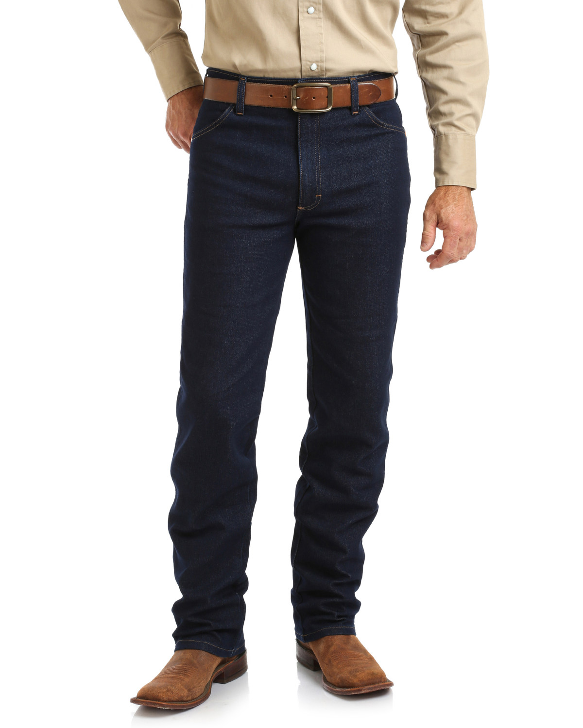 Wrangler Men's Cowboy Cut Active Flex Dark Bootcut Jeans - Big
