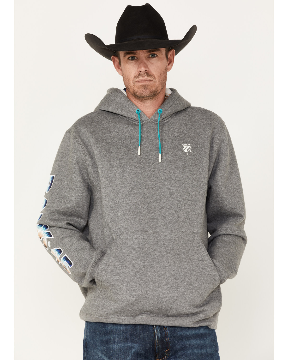 【ついに再販開始！】 RANK 45® Men's Striped Logo Sleeve Hooded Sweatshirt その他