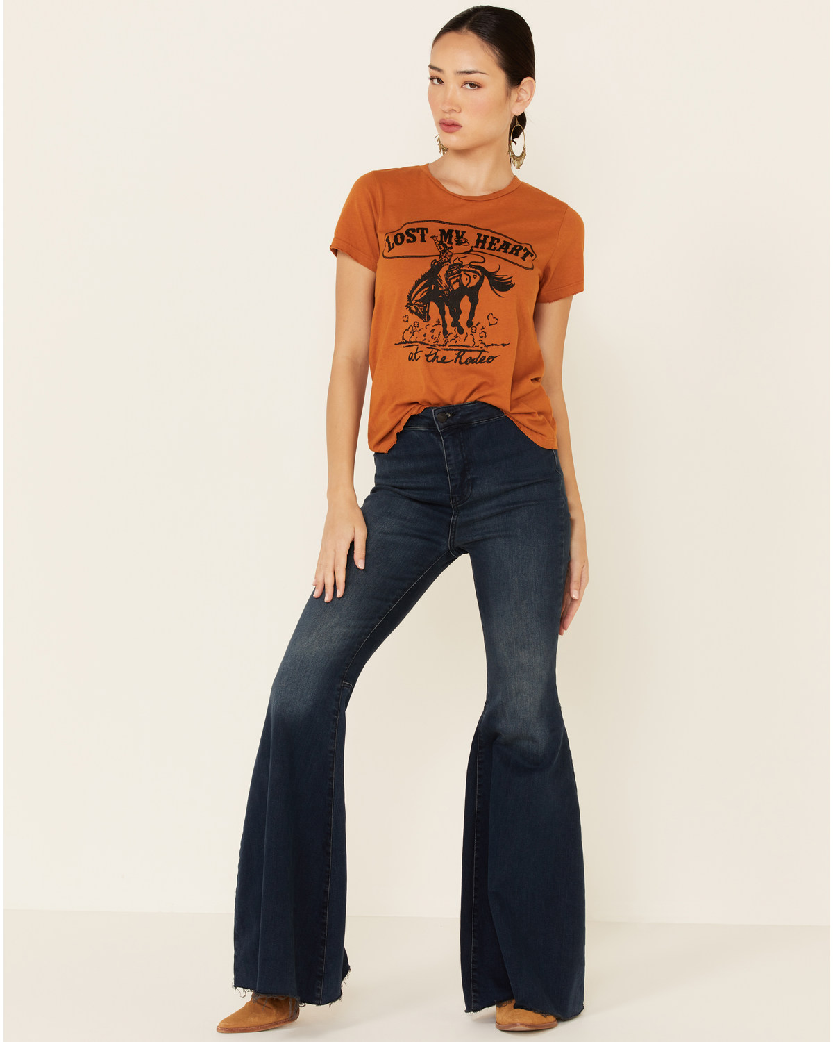 Bandit Women's Cognac Lost My Heart At The Rodeo Graphic Tee | Boot Barn
