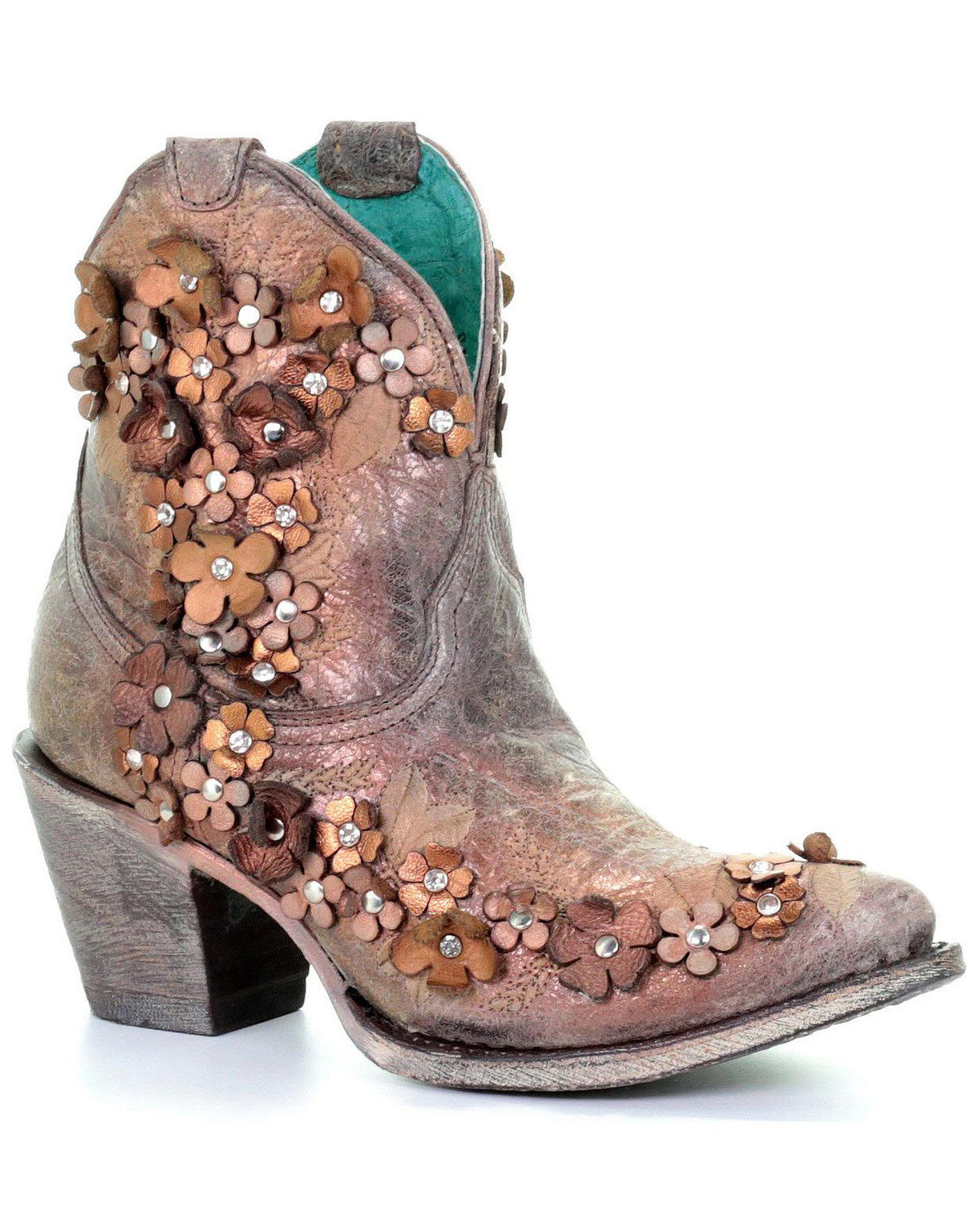Womens floral booties online