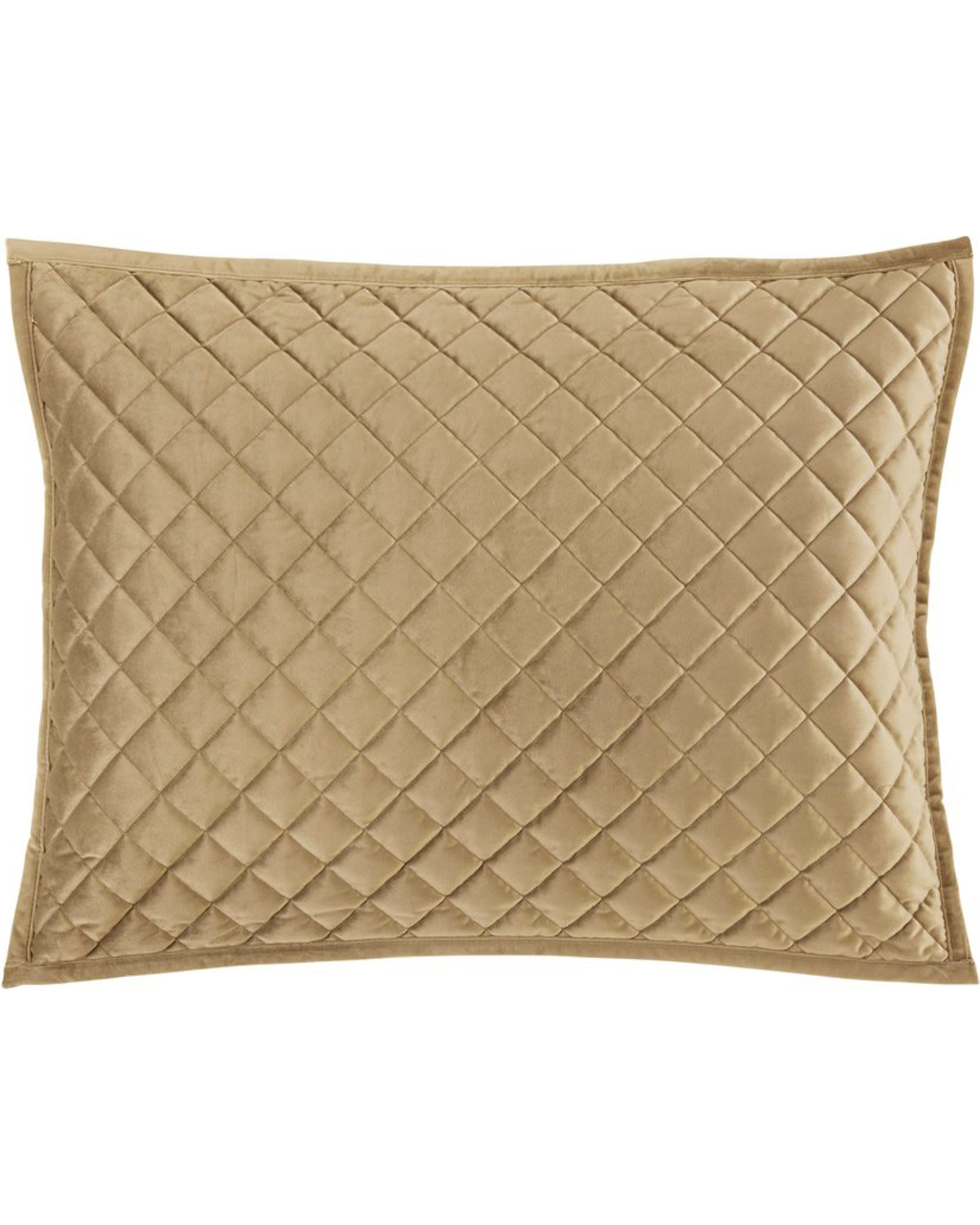 HiEnd Accents Standard Oatmeal Diamond Quilted Shams