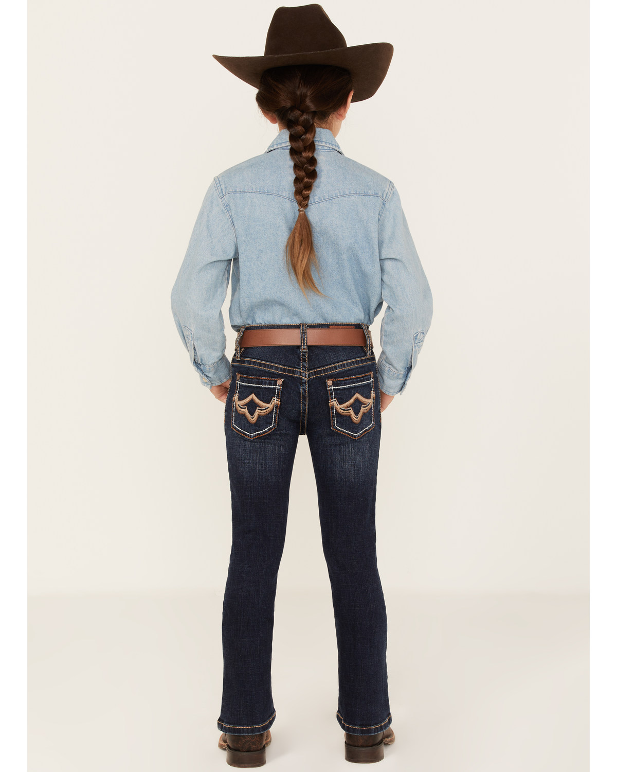 Shyanne Little Girls' Medium Wash Bootcut Riding Jeans