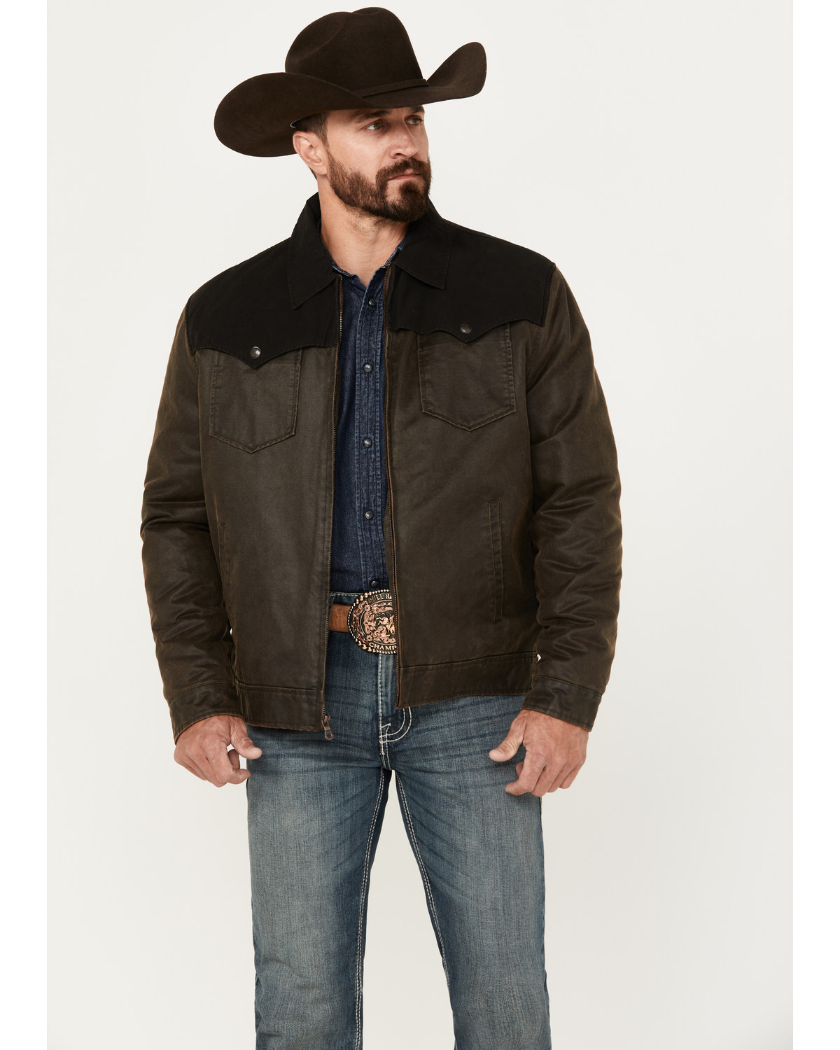 Cripple Creek Men's Two Tone Concealed Carry Ranch Jacket