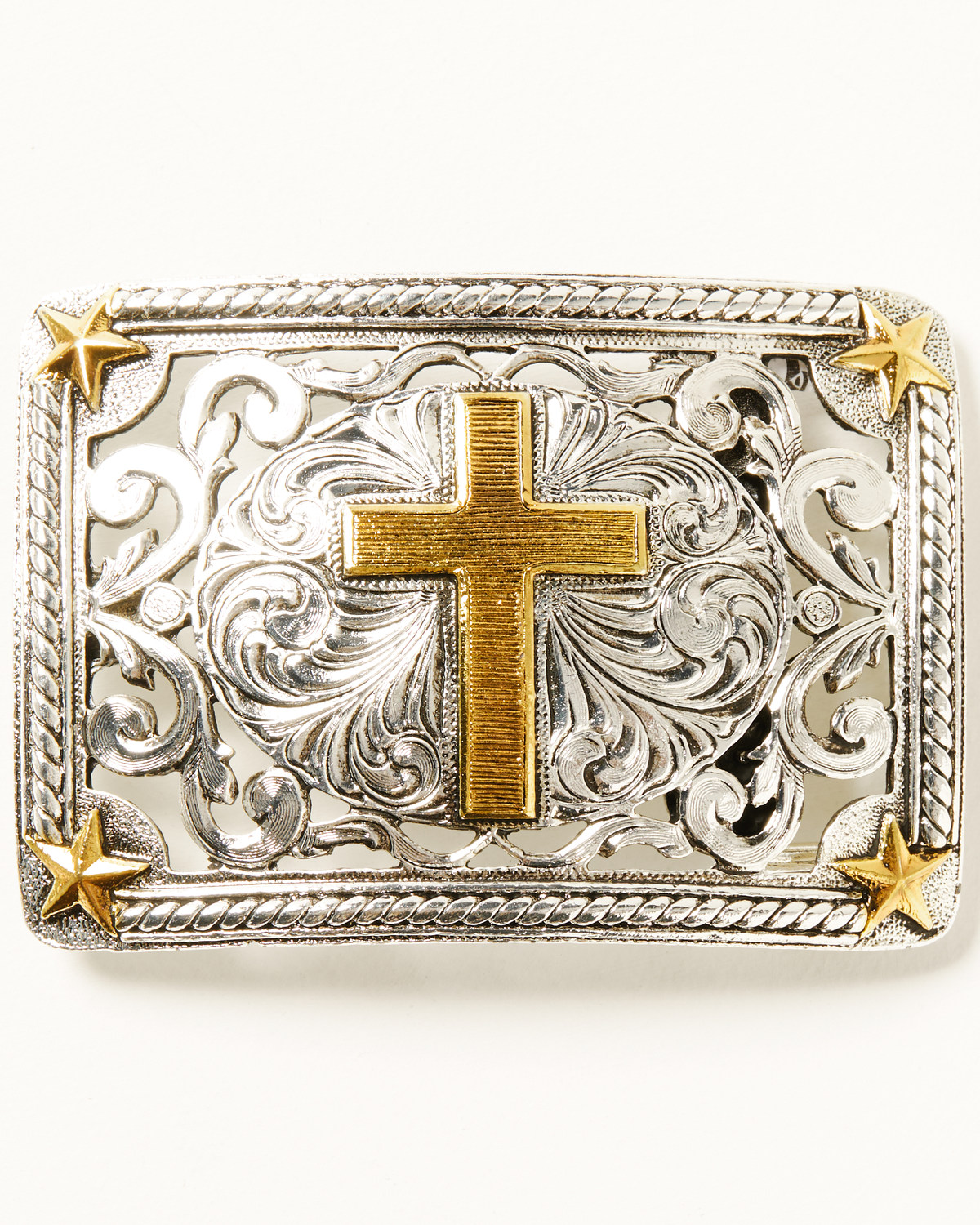 Cody James Men's Filigree Cross Buckle