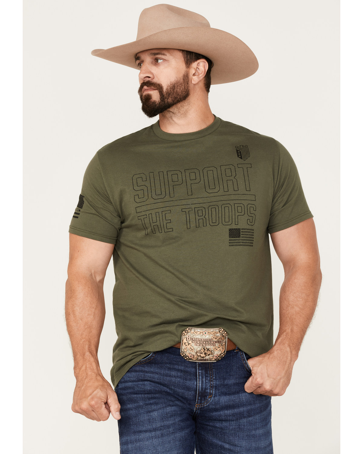 Howitzer Men's Support The Troops Graphic T-Shirt