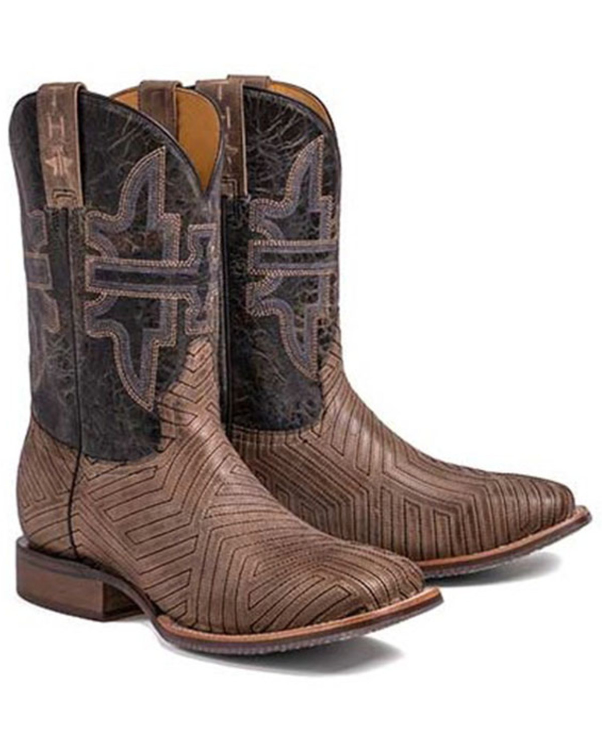 Tin Haul Men's Rowdy Western Boots - Broad Square Toe