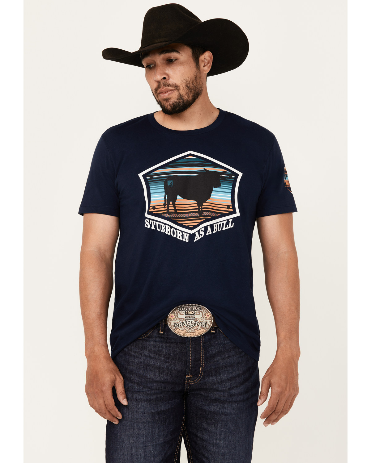 RANK 45® Men's Stubborn As A Bull Short Sleeve Graphic T-Shirt