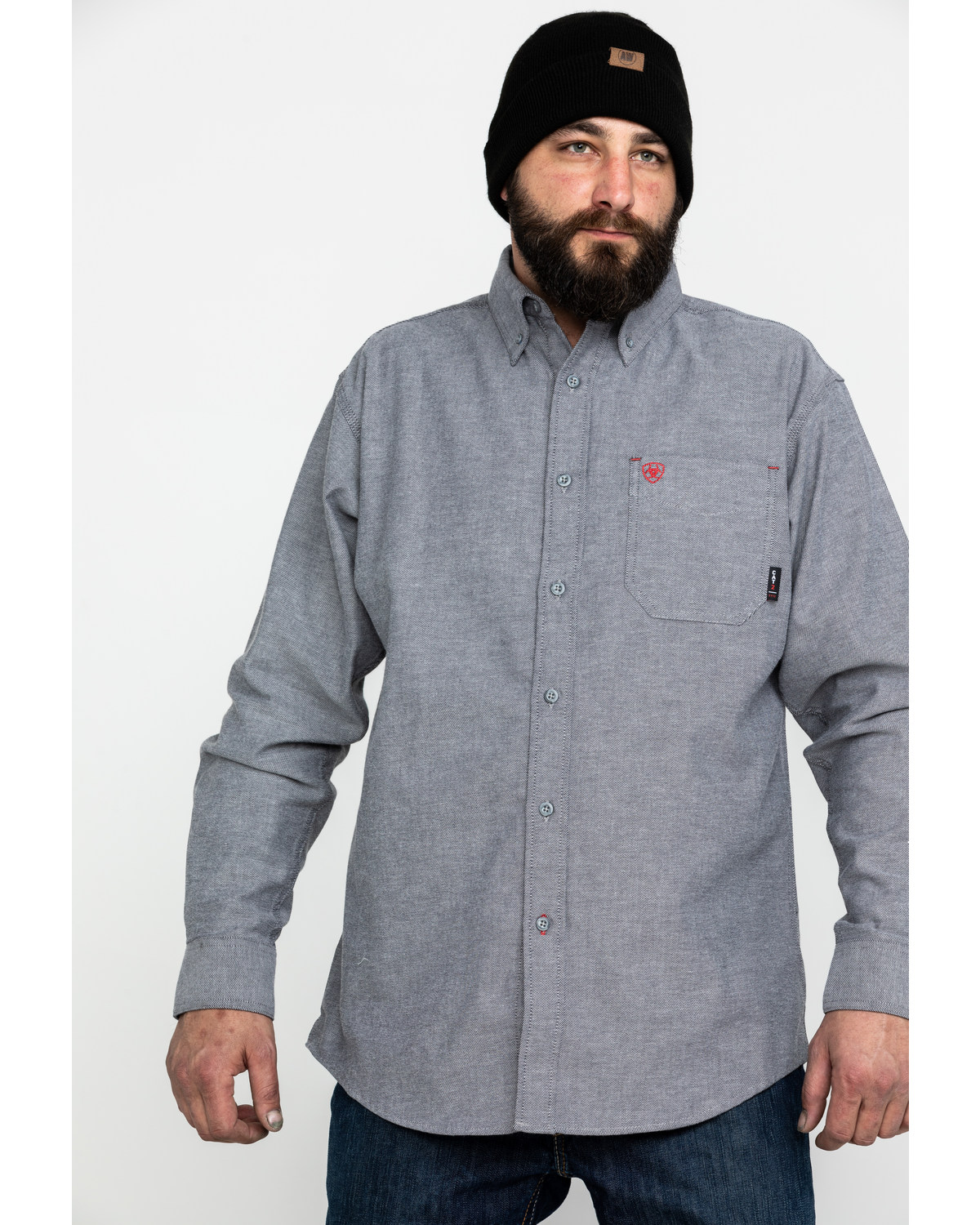 Ariat Men's FR Solid Durastretch Long Sleeve Work Shirt - Big