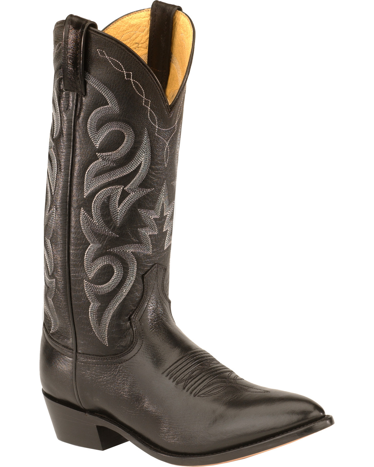 mens black pointed toe cowboy boots