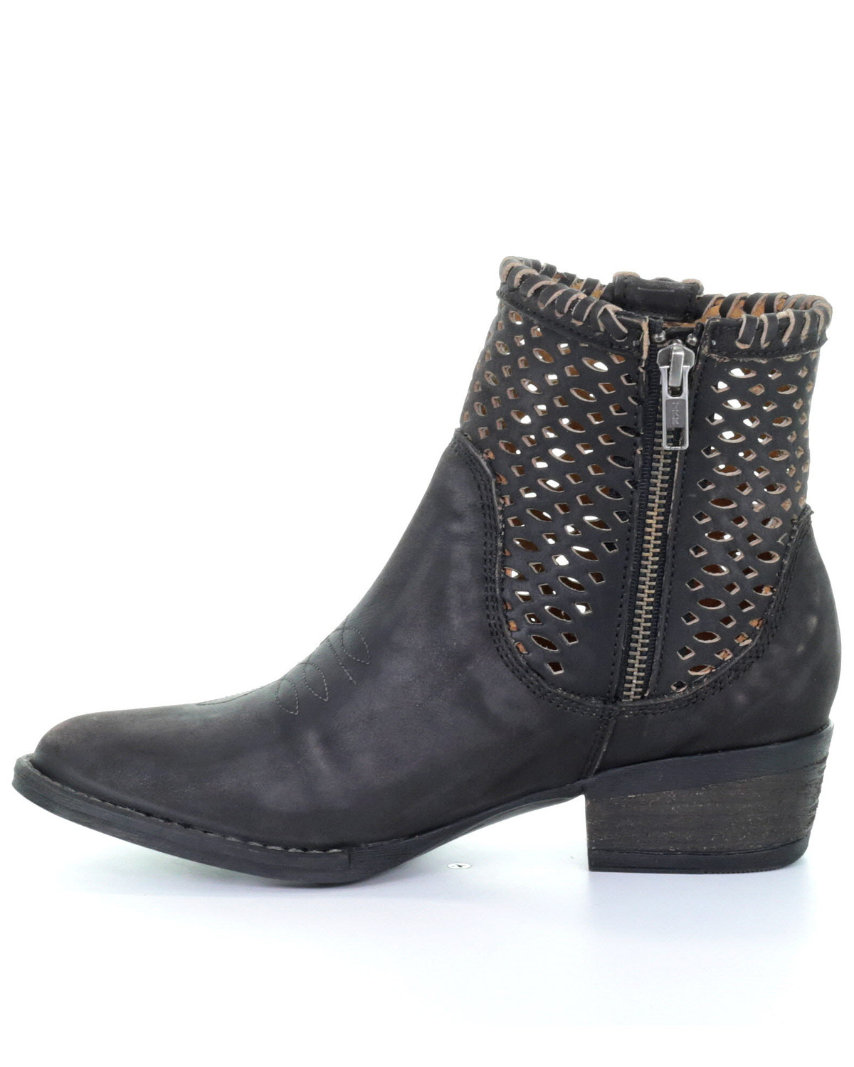 circle heel booties