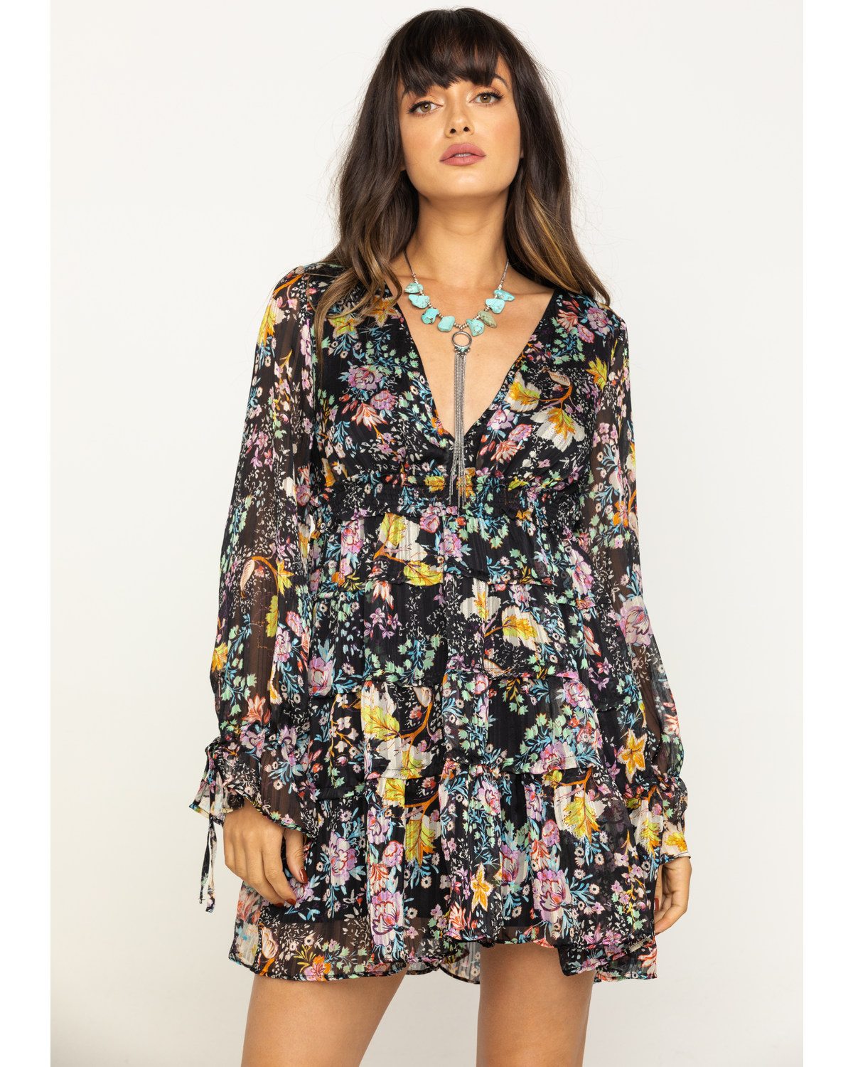 Free people closer to the heart mini dress Clearance