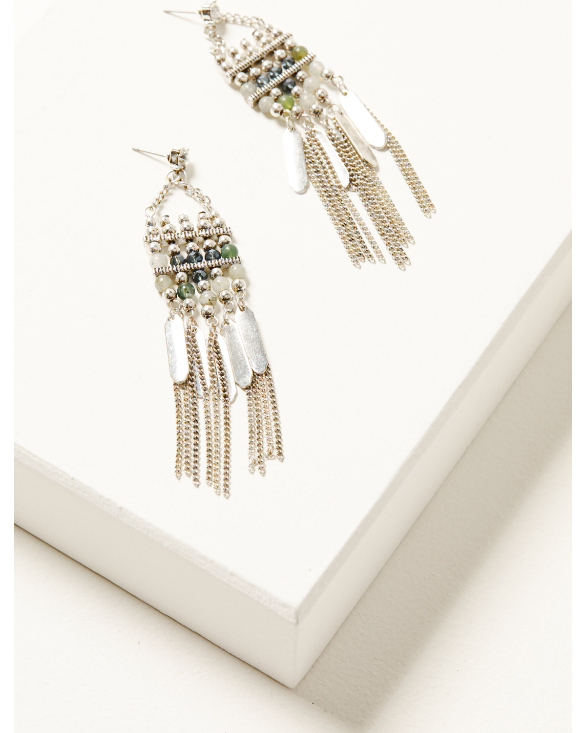 Shyanne Women's Juniper Sky Chandelier Earrings