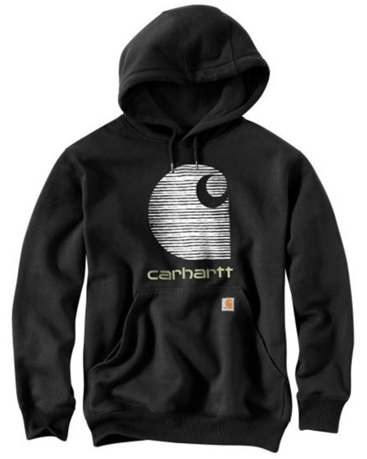 Carhartt Men's Rain Defender® Loose Fit Midweight Logo Graphic Hooded Sweatshirt