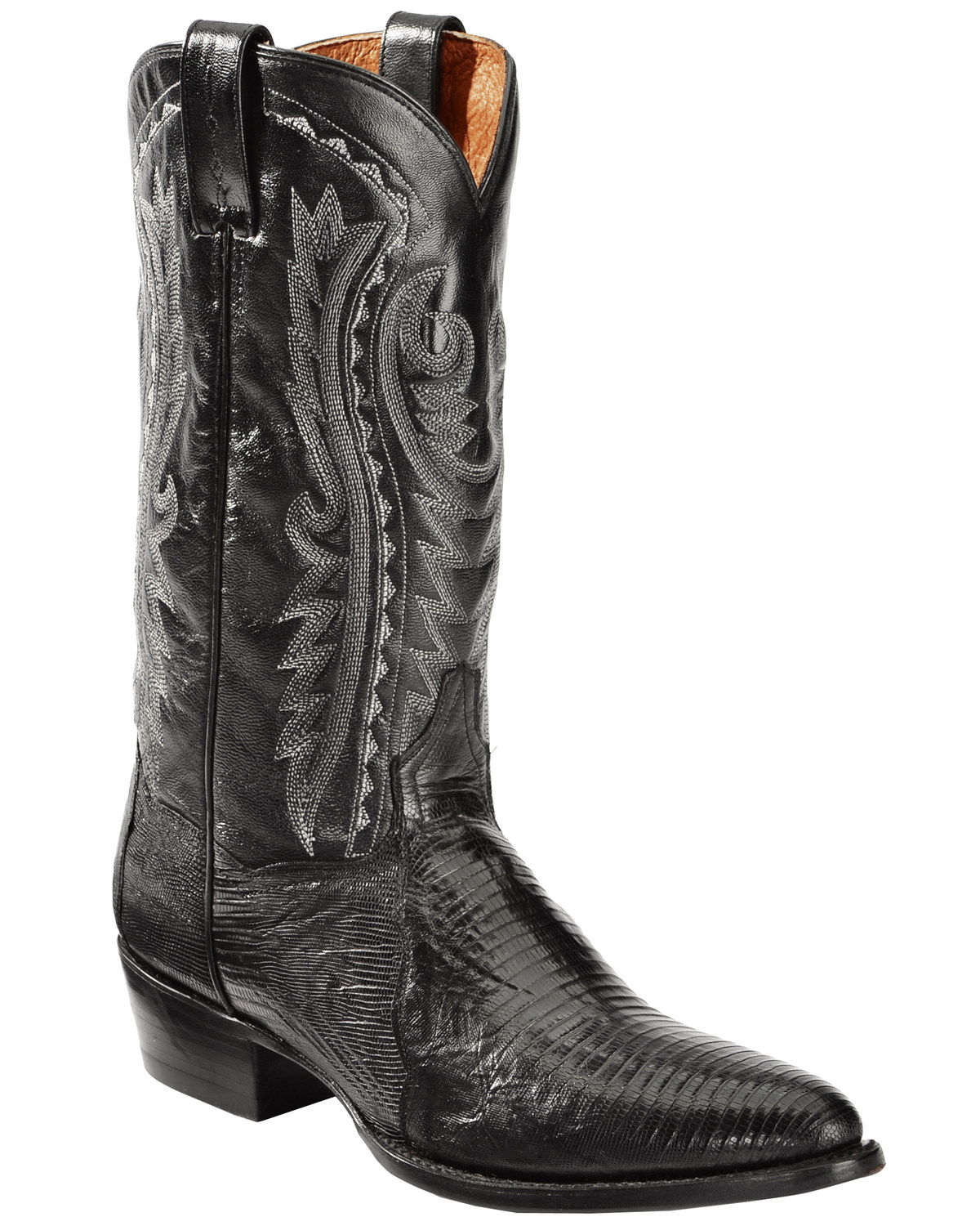 Dan Post Raleigh Black Lizard Cowboy Boots - Round Toe | Boot Barn