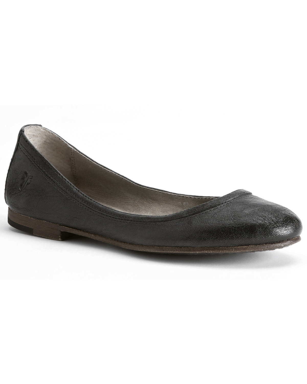 frye carson ballet flat cognac
