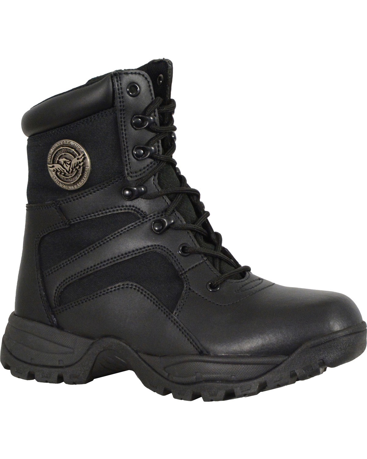 Milwaukee Leather Men's Lace To Toe Tactical Boots - Round