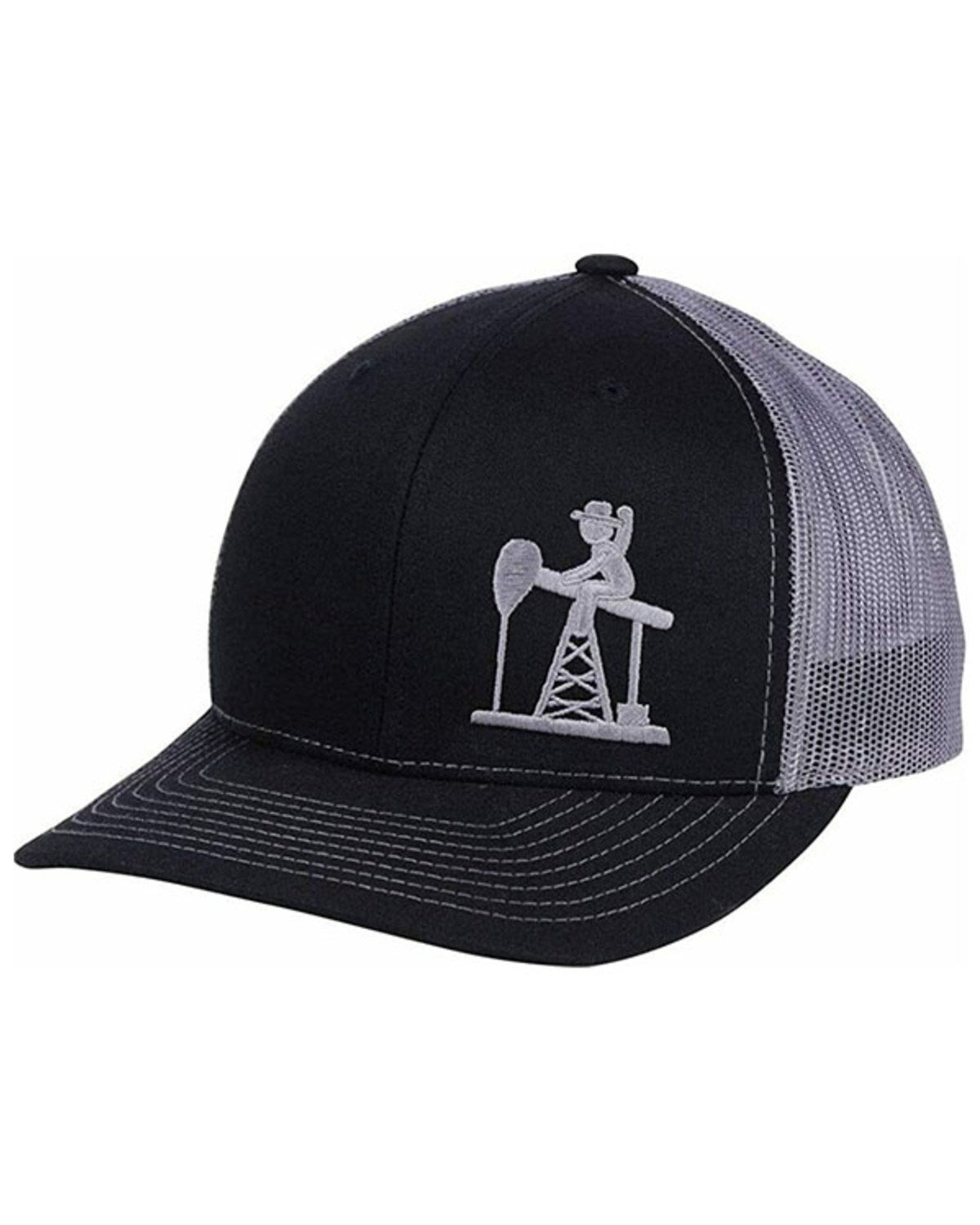 Oil Field Hats Men's Black \u0026 Charcoal 